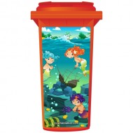 Mermaids In The Sea Wheelie Bin Sticker Panel